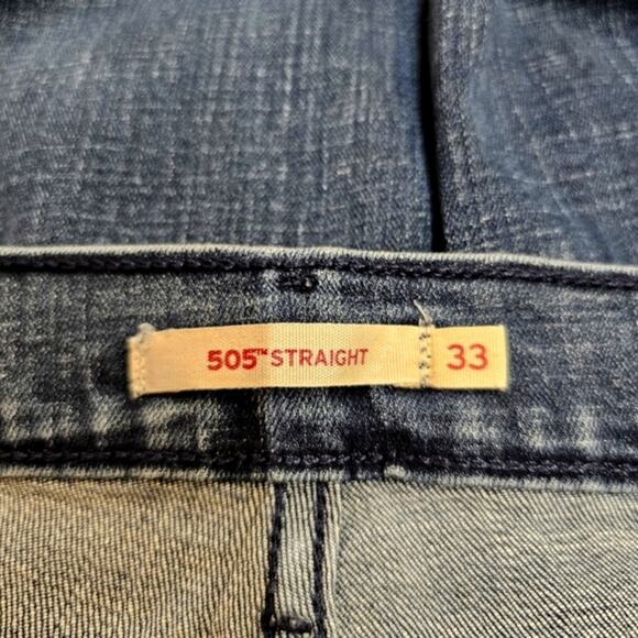 Levi Strauss & Co. 505 Straight Leg Meidum Wash Size 33 - Picture 3 of 8